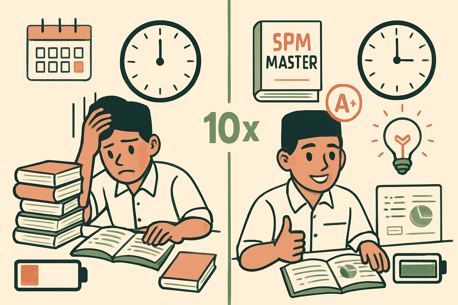 Student efficiency comparison